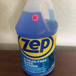 ZEP STREAK FREE GLASS CLEANER  1GALLON CHECK OUT MY PROFILE FOR MORE GREAT ITEMS 