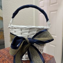 2 White Baskets