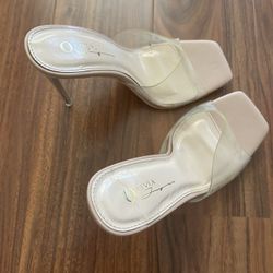 Forever 21 Clear Heels – Size 7 1/2– Worn Once