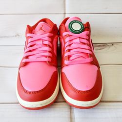 Nike Air Jordan 1 Low SE Pink Shoes Womens Size US 8.5