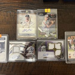 Houston Astros Autographed Baseball Cards