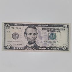 Fancy Number Banknote