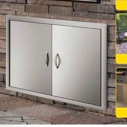 Steinlessteel Steel BBQ DOORS