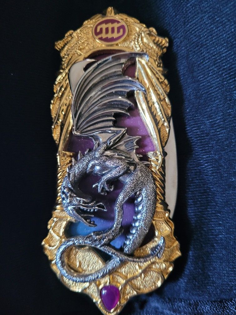 Franklin Mint Purple Dragon