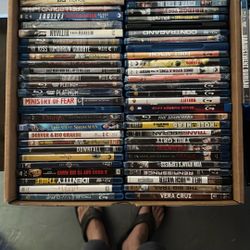 65 Blu Ray DVDs Most New In Plastic Selling All Together
