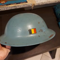 Vintage Belgian Air Force British Helmet