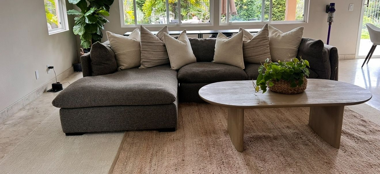 Four Hands 2 Piece 112” Sofa.