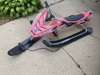 Kids Snow Sled With A Steering Wheel And Breaks
