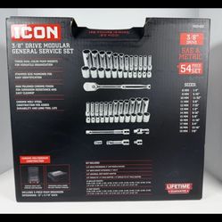 Icon 3/8 in. Drive Modular General Service Socket Set M25400 