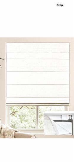 White Roman Window Shade Blind