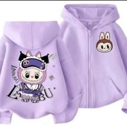 Purple Labubu Hoodie