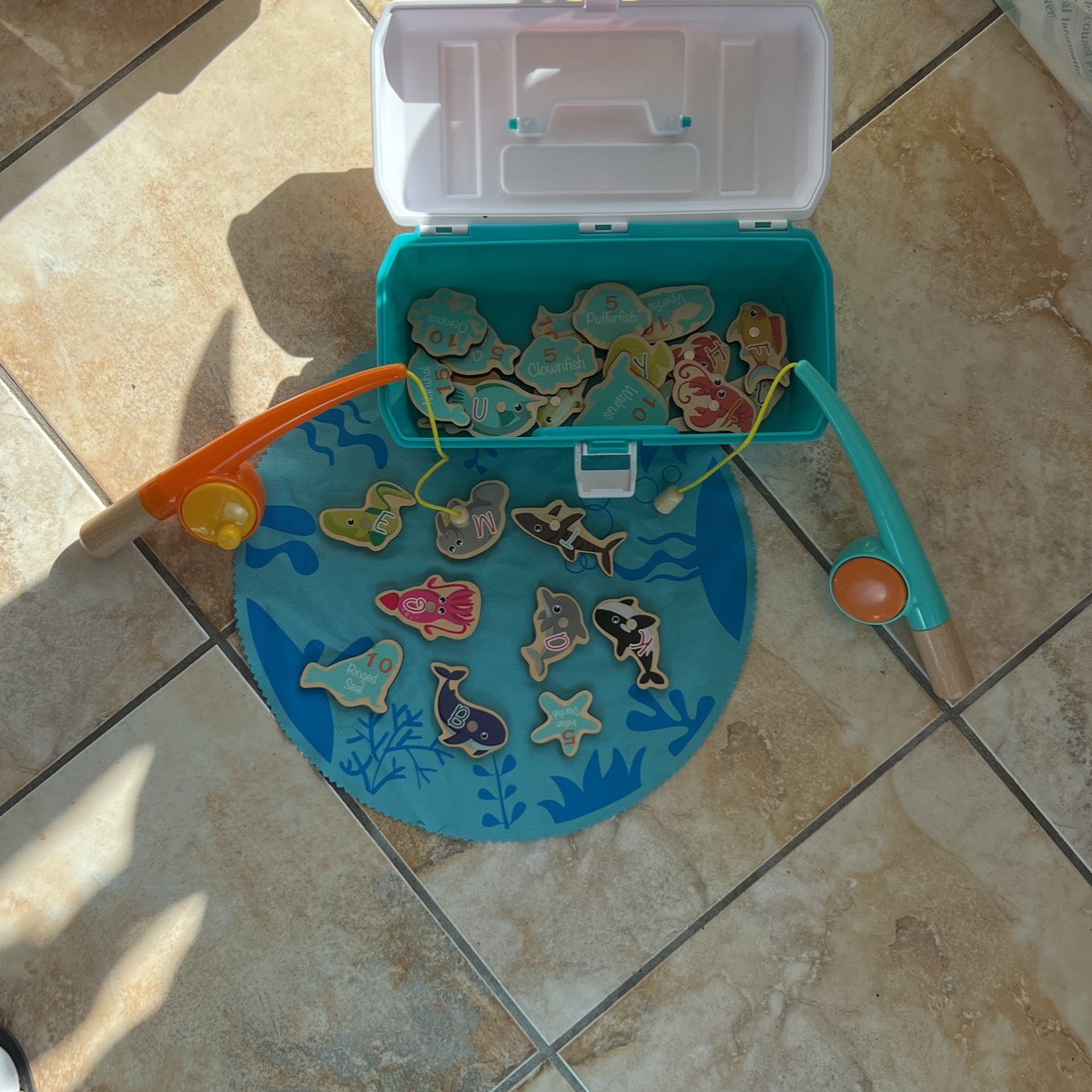 TOP BRIGHT Toddler Fishing Game Learning Letters, Words And Numbers
