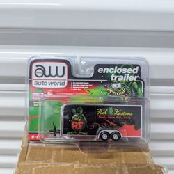Auto World 1:64 MiJo Exclusives Rat Fink Enclosed Trailer