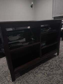 Mahogany entertainment stand