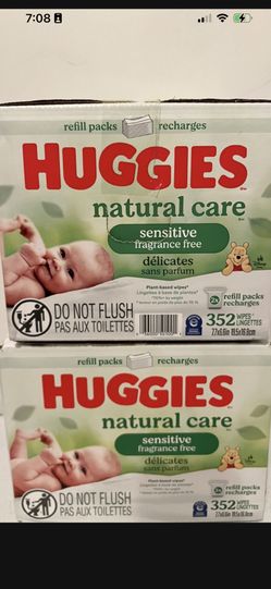 Huggies Wipes Sensitive Unscented 2/$20   
