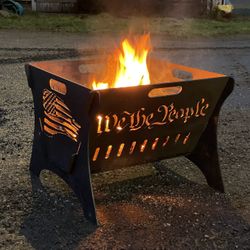 Custom Collapsible Fire Pits, Signs, Logos