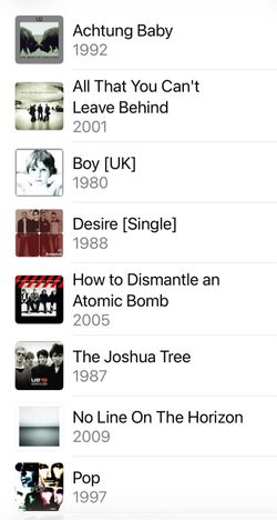 Music - U2 collection