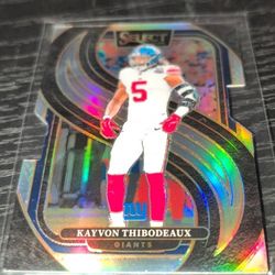 2023 Panini Select Kayvon Thibodeaux card.