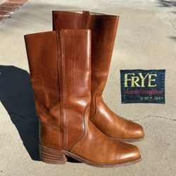 Vintage 1970s FRYE Black Label Campus Boots Men's Size 12D Made in USA 3565