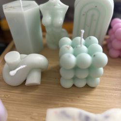 Green Apple Candle Set Of 5 FREE SHIPPING 