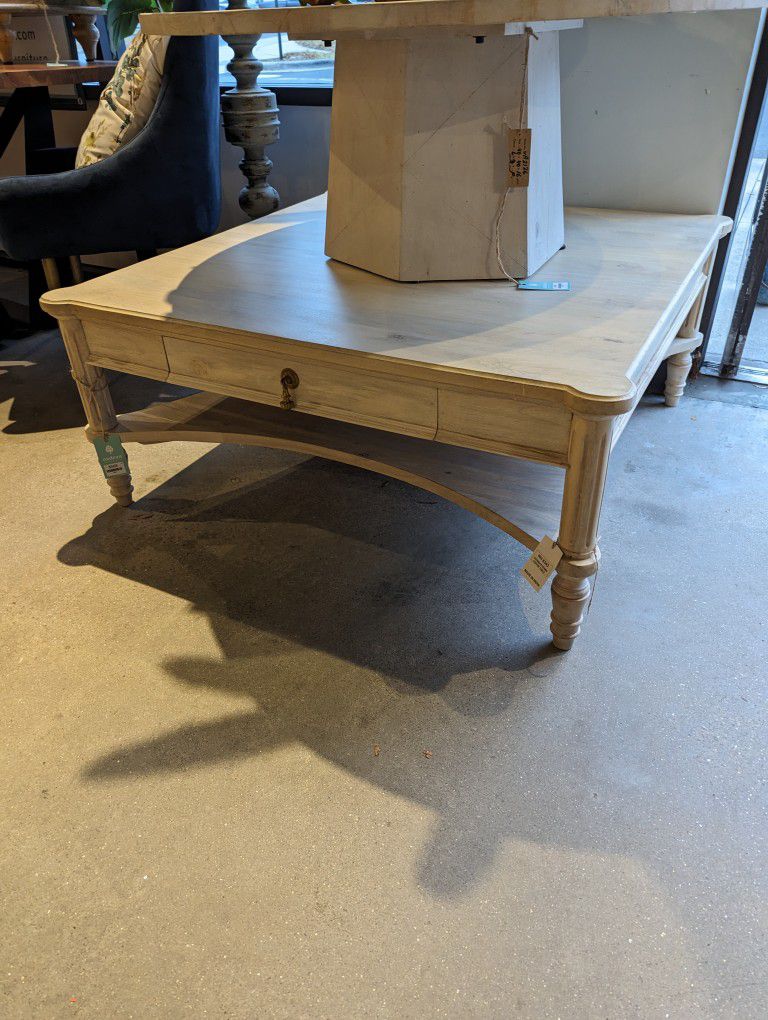 Large One Drawer Coffee Table 