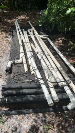 Heating panels are going on a roof to heat the swimming pool