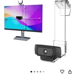 PlexiCam Road Warrior Pro V2 | Center Screen/Middle Screen Webcam Mount | Position Any Webcam Anywhere on Any Screen from Laptops to 32" Screens | Tri