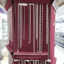 Brand New Silver Chains Different Styles and Sizes