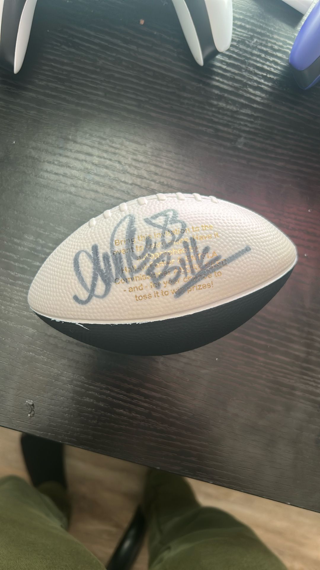Signed Andre Reed Mini Football