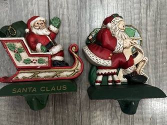 Midwest Imports Vintage Set of Santa Stocking Holders