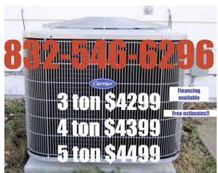 Carrier 16 Seer central air conditioning and heating systems!!