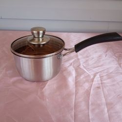 Saucepan with Lid, Small Sauce Pan for Home Kitchen Restaurant Cooking, Easy Clean and Dishwasher Safe