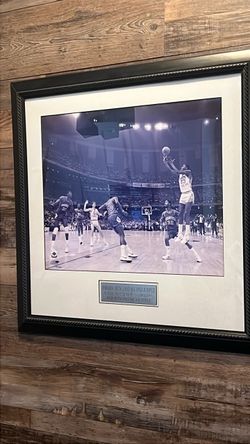 Michael Jordan Framed NCAA Last Second Jumper Photo
