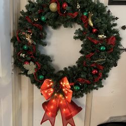 Christmas  36inch Artificial Pine Wreath