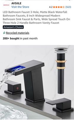 AVSILE new LED waterfall bathroom faucet