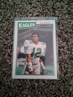 1987 Topps Randall Cunningham Eagles Rookie Card