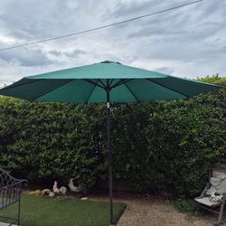 10” FT Market Umbrella Patio Color: Dark Green Base Not Included 