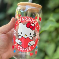 Hello Kitty Glass Cup 