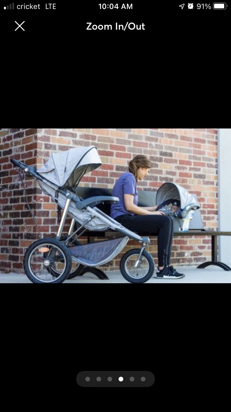 Monbebe Travel Jogging Stroller And Carseat Set