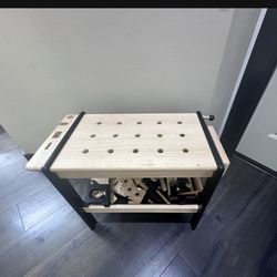 Lightly Used Wooden Toy Kids Workbench