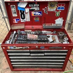 Craftsman Tool Box And Tools Upper Half Of Toll Away 