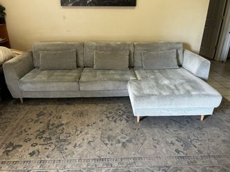 Free delivery gray sectional couch