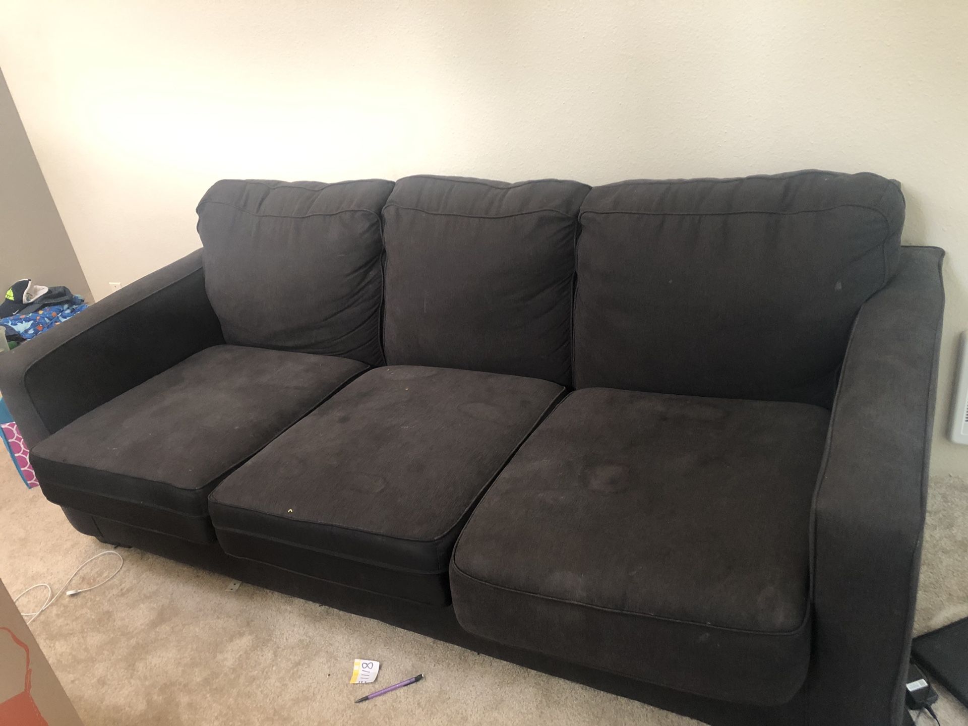 Black Fabric sofa