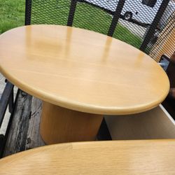 Round Wood Dining/ Office Table