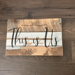 This is Us   12x8 Reclaimed Wood Wall Art