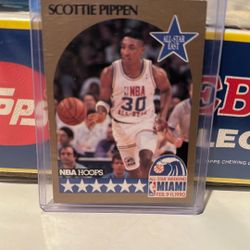 1990 NBA Hoops Scottie Pippen #9 All-Star East Basketball Card
