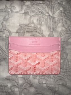 Pink Goyard Cardholder Wallet
