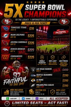 🔥 FIRE DEALS on 49ers Tickets | Premium Seats + MIM Included