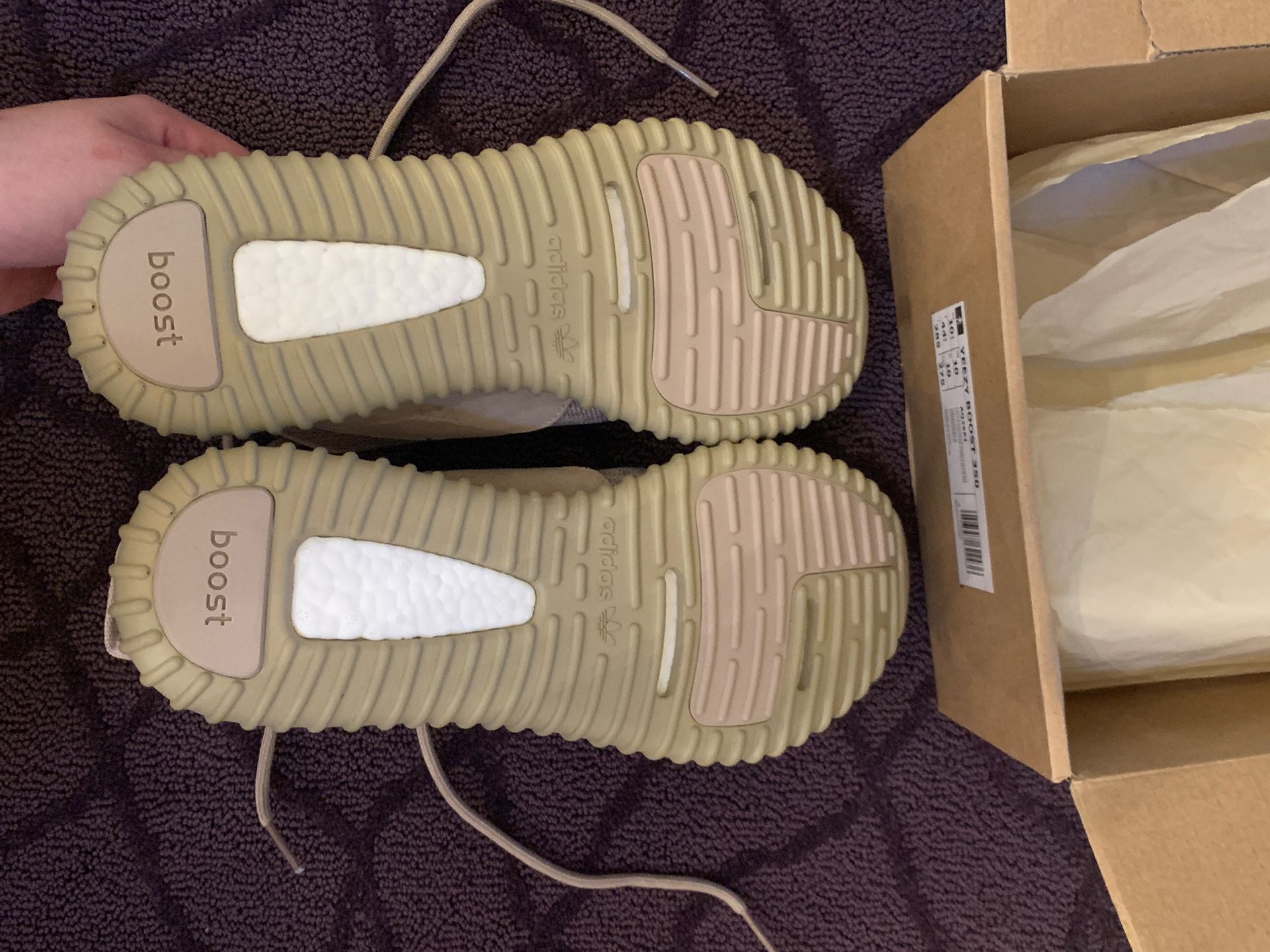 NEVER WORN* Adidas Yeezy Boost 350 V1 (Moonrock) with box! Size 