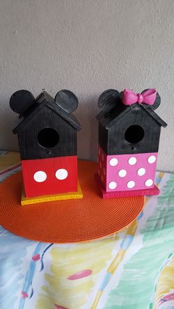 Mickey and Minnie mouse 🐦 bird house